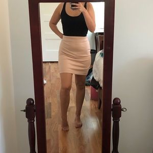 Pink pencil skirt